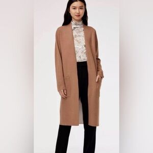 Aritzia Babaton Longline Lance Camel/Tan Cardigan Sz S